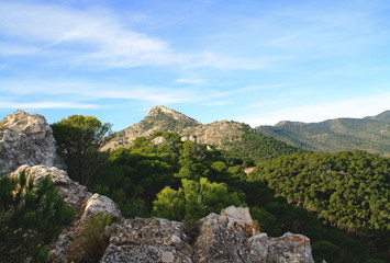 Fototapeta na wymiar Maigmó i góry Alicante