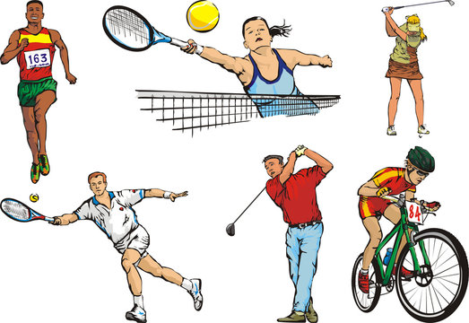 sports figures - outdoor - individual