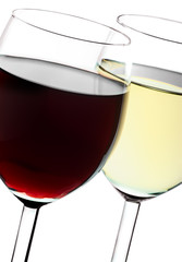 Two glasses with wine