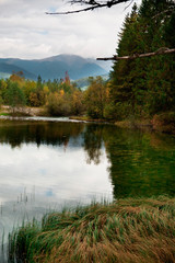 Fototapeta na wymiar Lago di Dobiacco