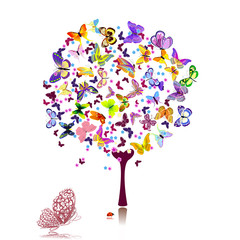 tree of butterflies