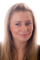 Portrait of the nice blonde