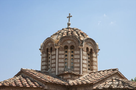 Church of the Holy Apostles, Detail, Athens, Greece.
