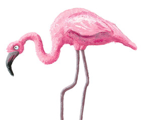 Obraz premium Cute flamingo