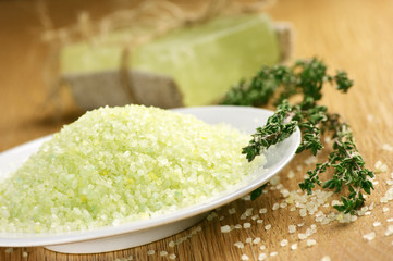 Bath salt and soap