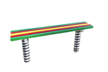 varicoloured bench