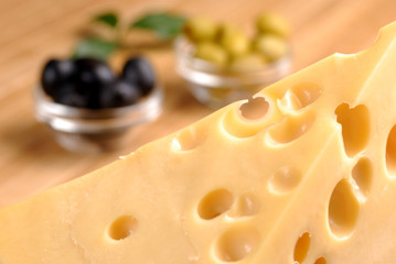 Cheese and olives