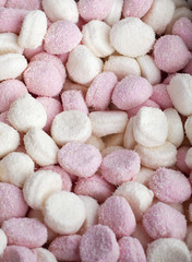 bonbon nougat rose et blanc