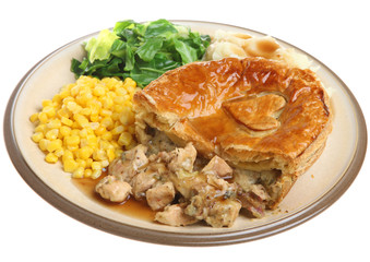 Chicken Pie with Vegetables Meal