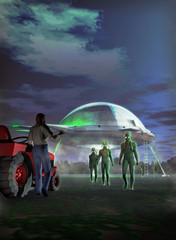 ufo abduction © Luca Oleastri