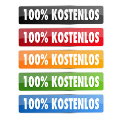 Buttonset 100 % Kostenlos bunt