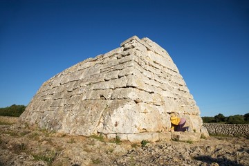 curiosity at prehistoric monument