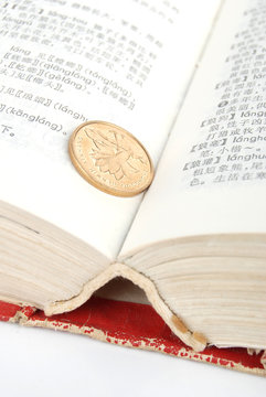 Dictionary and coins