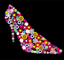 floral shoe