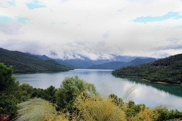 Naklejka premium Tranco reservoir Sierra de Cazorla Segura Jaen Spain