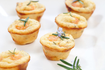 Shrimp and Rosemary muffins