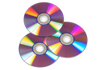 CD/DVD isolated on white