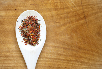 spoon with spices