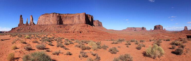 panoramique sur monument valley