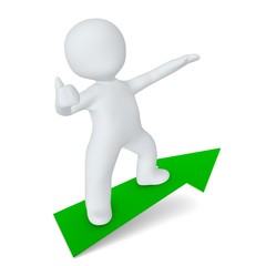 surfen auf einem pfeil 1