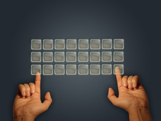 Virtual keyboard.