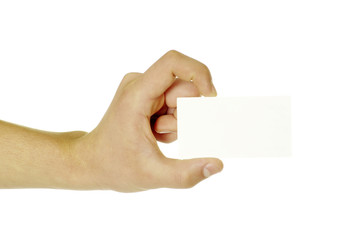 Fototapeta premium card in hand