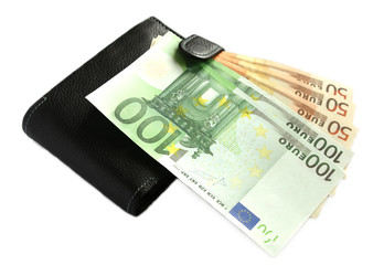 wallet and money isolated