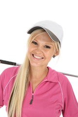 Gorgeous Blonde Golf Lady