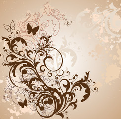 Vintage  Valentine's Day background