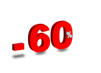 - 60 %