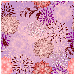seamless floral spring vintage background