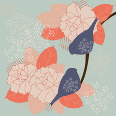 Retro floral pattern