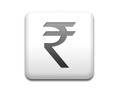 Boton cuadrado blanco rupia