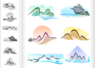 NATURE's MOUNTAIN AND HILLS - MUST HAVE ICONS