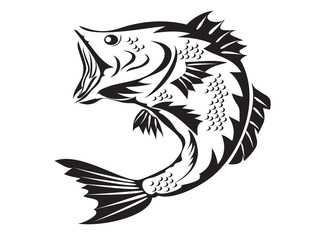 fishing symbol - bass