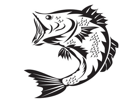 recommend clip art: fishing symbol - bass