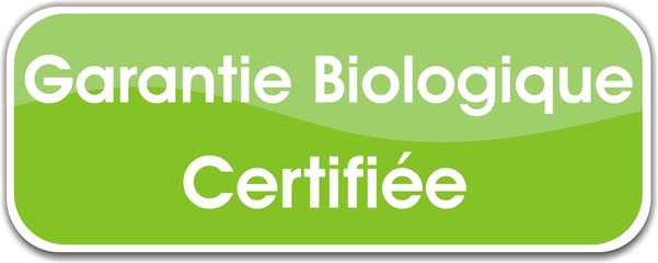 bouton garantie biologique certifiée