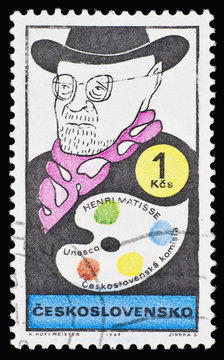 Czech postage stamp: H. Matisse