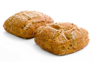 Zwei Roggenbrötchen