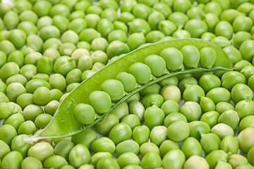 Fototapeta na wymiar Fresh peas background