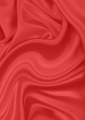 Red silk material as the basic background