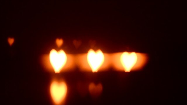 świeczka bokeh