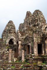 Fototapeta na wymiar A fragment of Angkor Thom temple