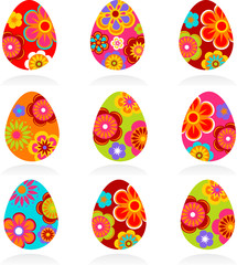 Colored Easter eggs