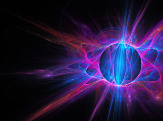 Abstract  background, globe fractal art