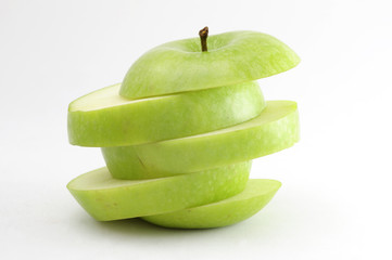 Sliced Green Apple