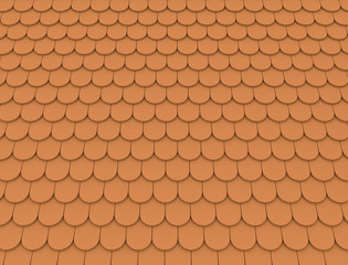 Roof tile pattern. 3D render.