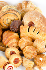 Bakery foodstuffs set