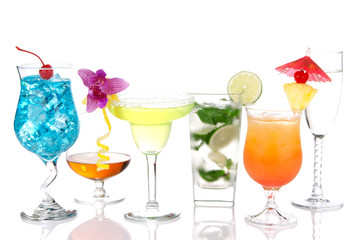 Alcoholic Cocktails margarita Martini mojito