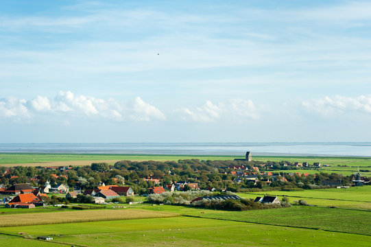 Typical Dutch village Hollum